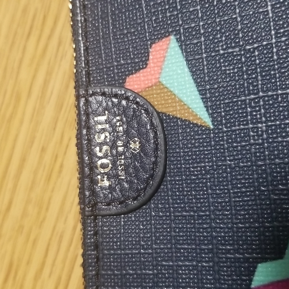 Fossil Wristlet Paper Plane Design In Blue Rare - Picture 3 of 5